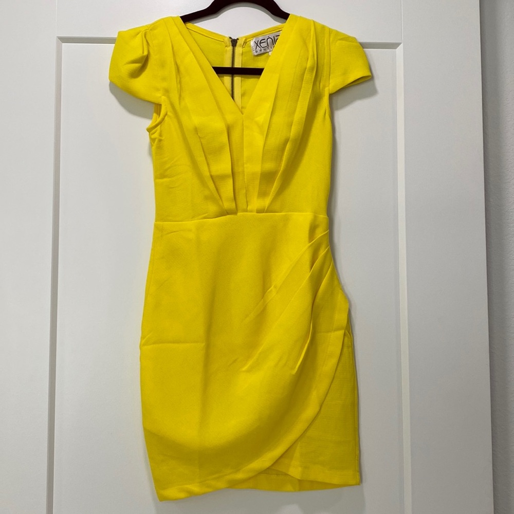 Yellow Fitted Dress